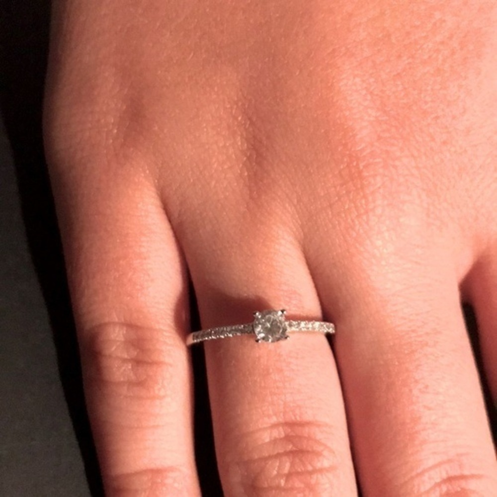 Eddie borgos 925 silver cz sparkling ring